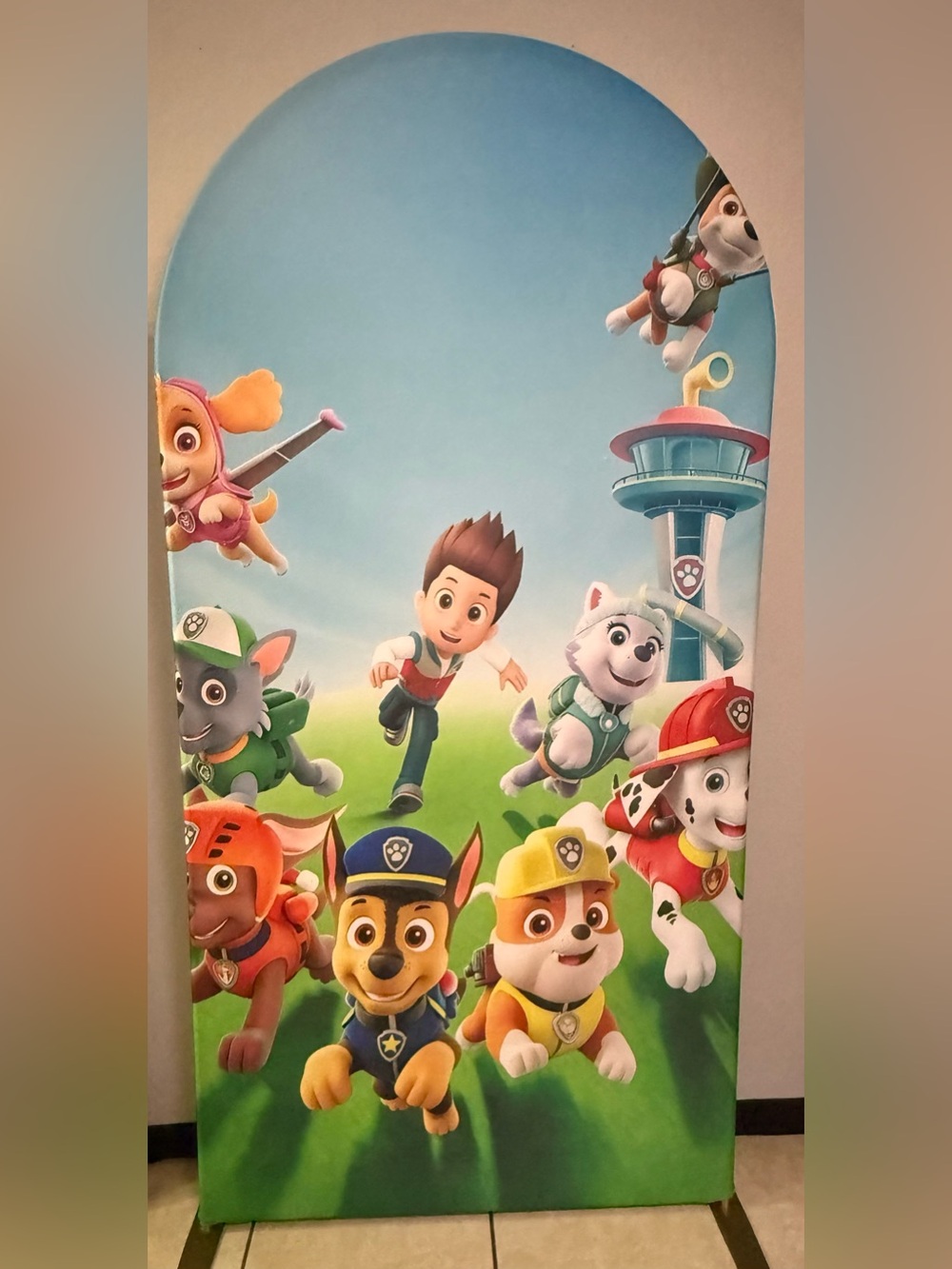 PAW Patrol Arch Backdrop Cover (READ DESCRIPTION)